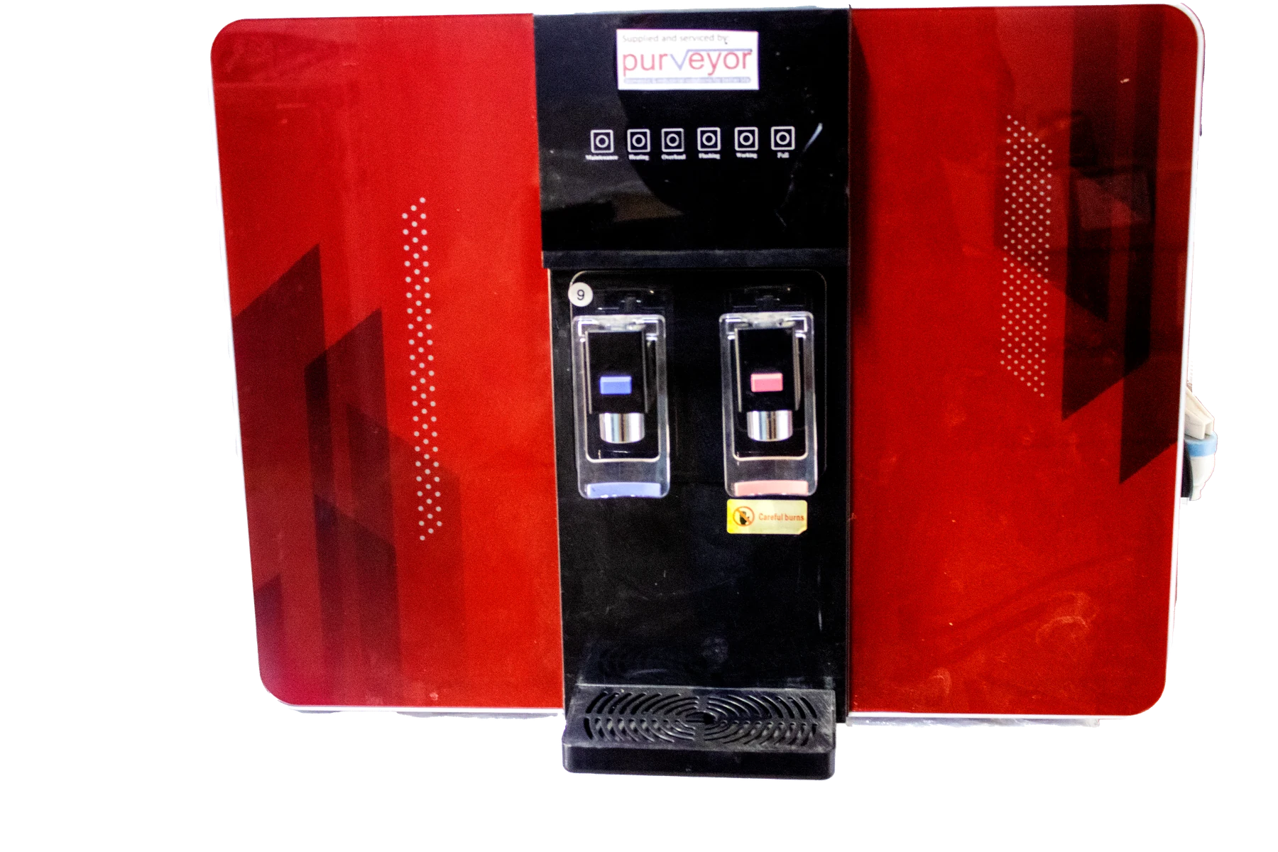 Red domestic Purveyor reverse osmosis water dispenser