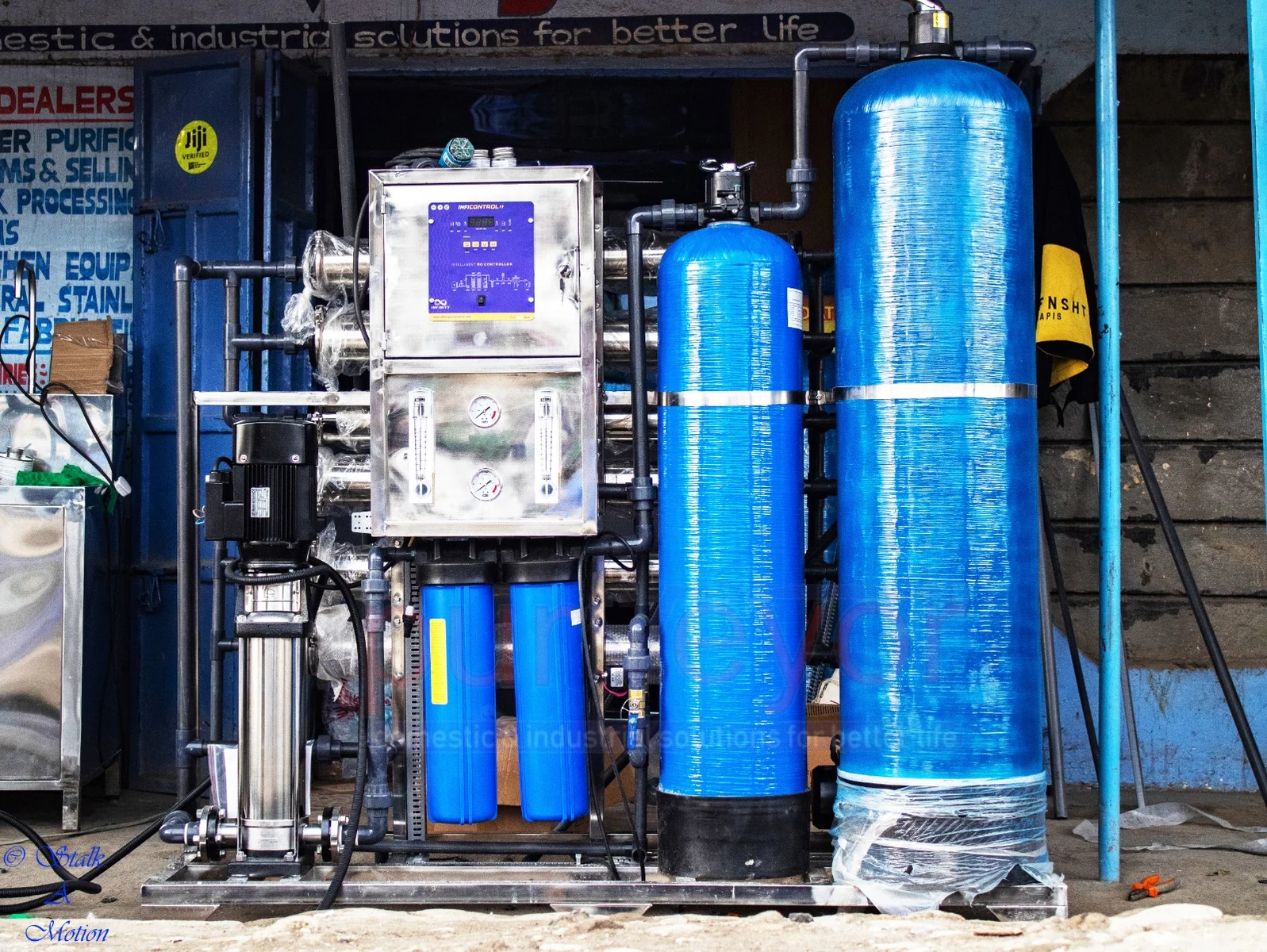 Purveyor reverse osmosis water purification machines